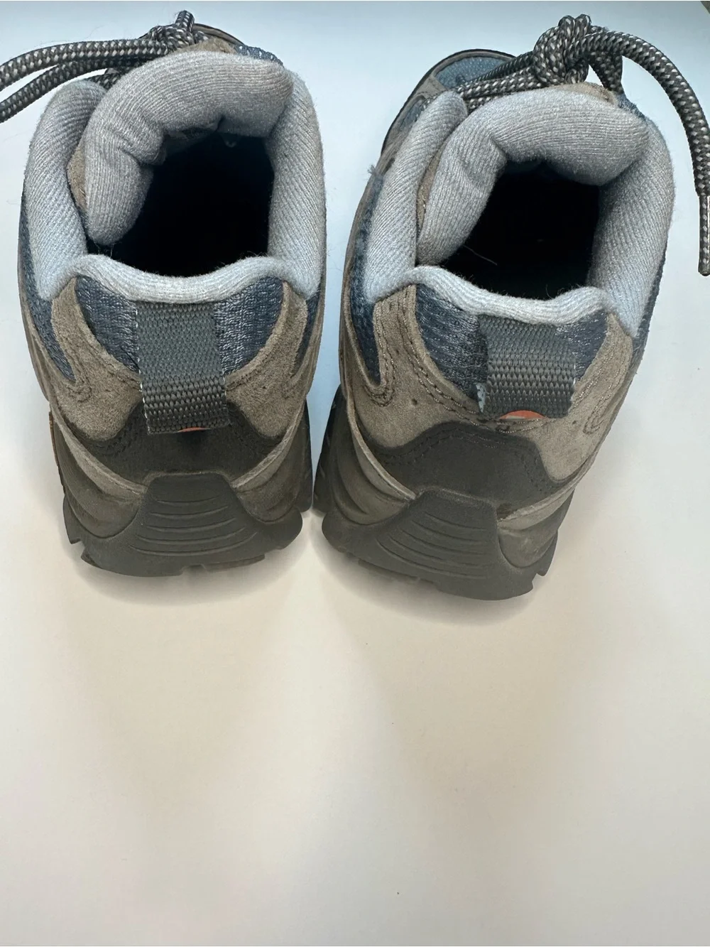 Merrell Gray and Light Blue Hiking Shoe